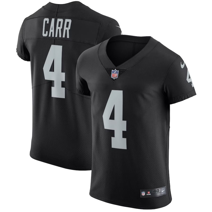Men Las Vegas Raiders #4 Derek Carr Nike Black Vapor Untouchable Elite Player NFL Jersey->oakland raiders->NFL Jersey